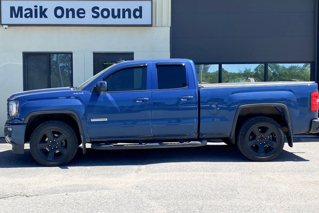 GMC 2019 Sierra with professional window tint in North Bay